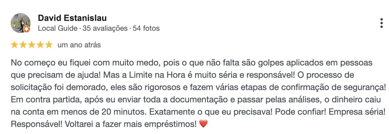 Avaliacao de cliente 01